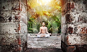 Yoga meditation in India