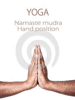 Yoga Namaste prayer mudra