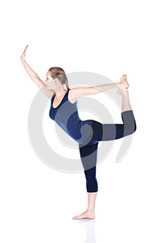 Yoga natarajasana dancer pose photo