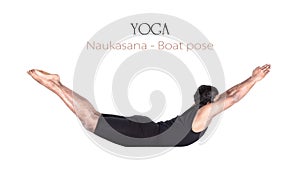 Yoga naukasana boat pose