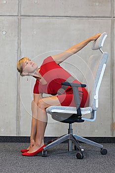 yoga - office occupational disease prevention