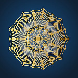 Yoga ornamental gold emblems biljna arabeska and mandala. Vector geometric symbols with typography. Graphic templates for relax or