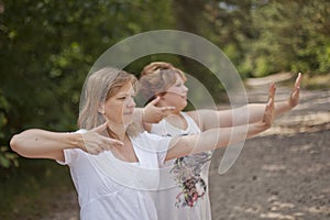 Yoga outdoors