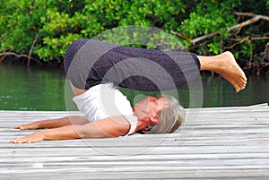 Yoga outdoors