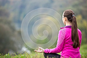 Yoga outdoors: nature meditation