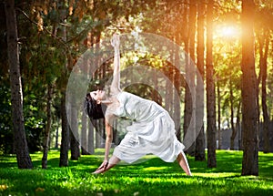 Yoga in the park