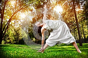 Yoga in the park