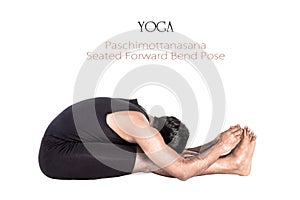 Yoga paschimottanasana pose