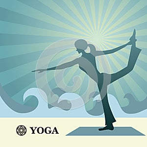 Yoga and pilates background