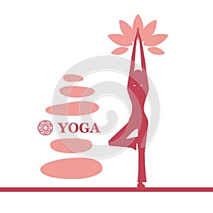 Yoga and pilates background