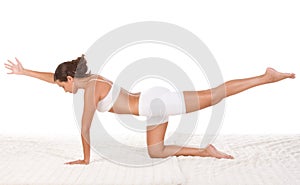 Yoga pose - female performing exercise