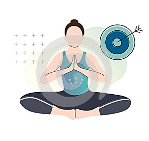 Yoga Pose - Healthy Living - Illustration