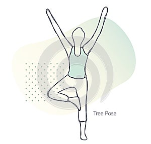 Yoga Pose - Healthy Living - Illustration