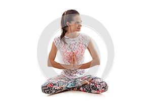 Yoga pose sukhasana