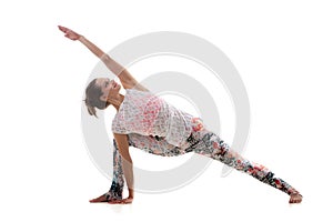 Yoga Pose uthitta parshvakonasana photo