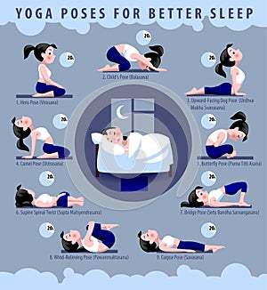Yoga poses for better sleep