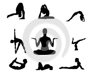 Yoga poses collection -