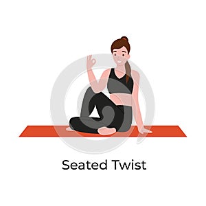 Yoga poses seated twist