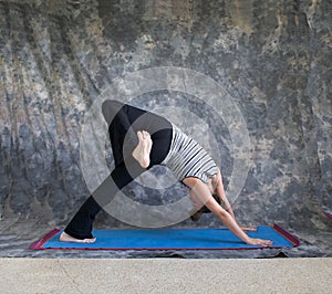 Yoga posture Eka Pada Adho Mukha Svanasana