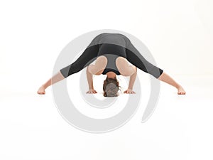 Yoga practice demonstration