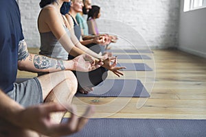 Yoga Practice Exercise Class Concept