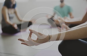 Yoga Practice Exercise Class Concept