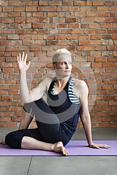 Yoga Practice Exercise Class Concept