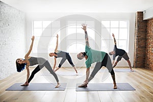 Yoga Practice Exercise Class Concept