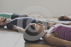 Yoga Practice Exercise Class Concept