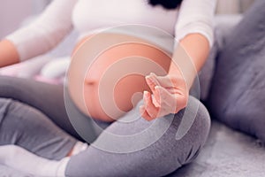 Yoga during pregnancy, maternity.