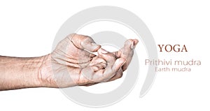 Yoga Prithivi mudra photo