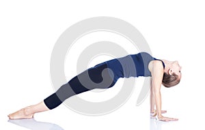 Yoga purvottanasana pose