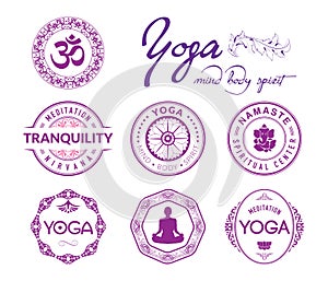 Yoga related stamps and seals