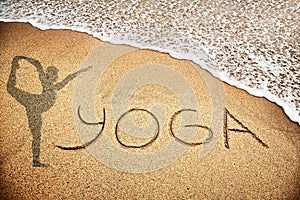 Yoga on the sand