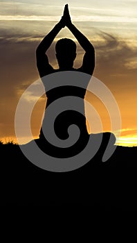 Yoga silhouette