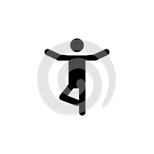 Yoga silhouette man Icon