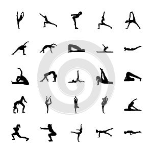 Yoga Solid Pictograms Pack