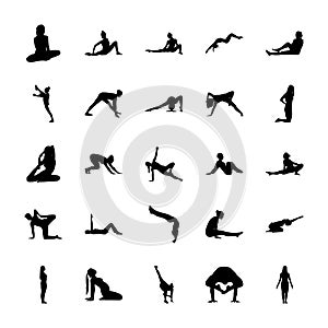 Yoga Solid Pictograms Pack