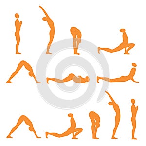 Yoga sun salutation