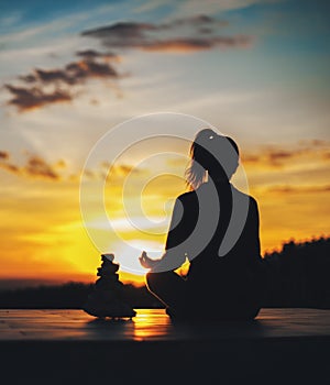 Yoga Sunset Meditaion