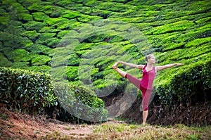 Yoga in tea plantations