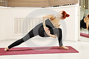 Yoga twist pose