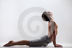 Yoga upward facing dog pose