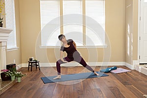 Yoga Utthita Parsva Konansana Pose variation