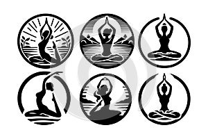 Yoga vector art work and illustration