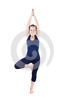Yoga vrikshasana tree pose