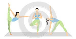 Yoga workout set.