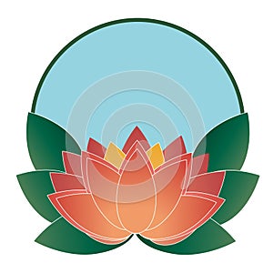 Yoga and zen - Logo Lotus Collection