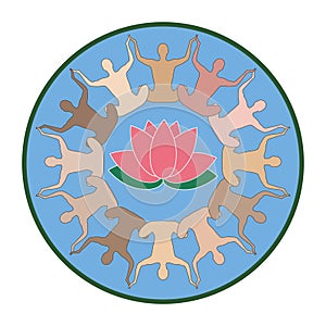 Yoga and zen - Logo Lotus Collection photo