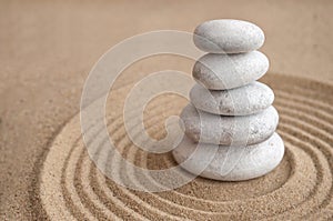 Yoga zen stones